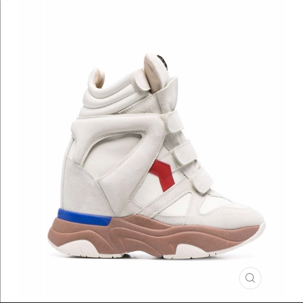 ISABEL MARANT BALSKEE TOUCH-STRAP SUEDE
SNEAKERS